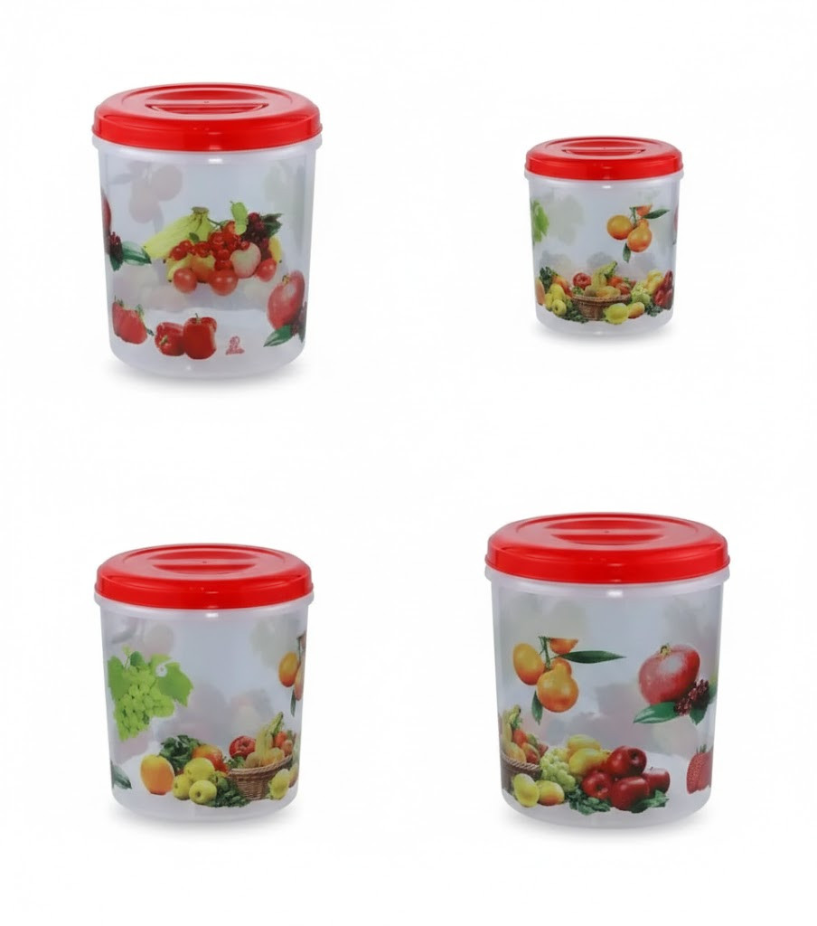 Bonolota Storage Cont 4 Pcs Set (3,5,7,10L) Trans