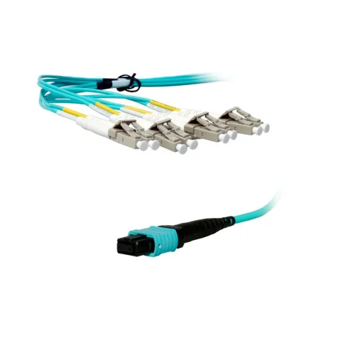 OTECH MPO-4LC Duplex OM3 Multi-mode Fiber Optic Breakout Cable 5Meter