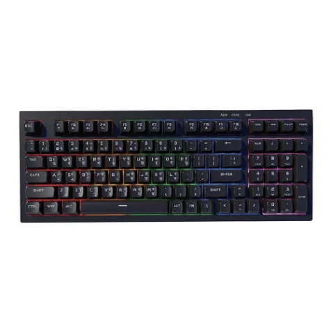 PC POWER Black Knight Silent-98 Gaming Wired Keyboard