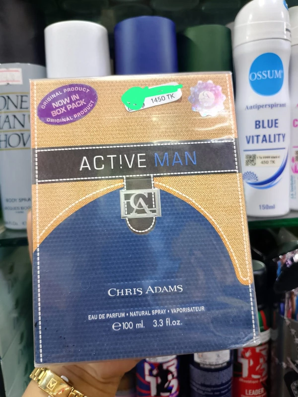 Chris Adams Active Man Eau De Parfum for Men