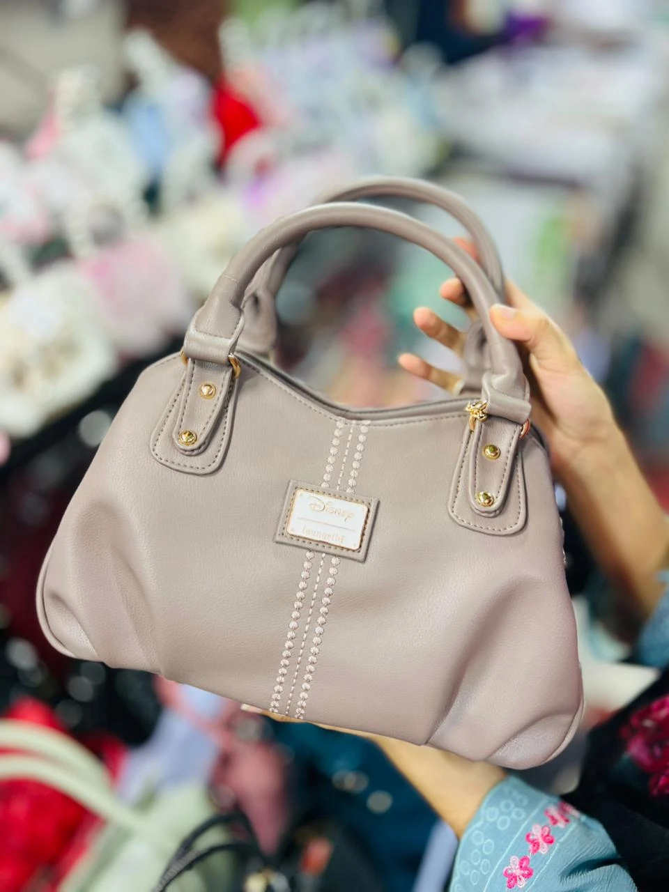 Premium Disney Loungefly Executive Handbag - Taupe