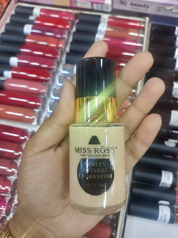 MISS RÔSE Purely Natural Foundation (Round Bottle)