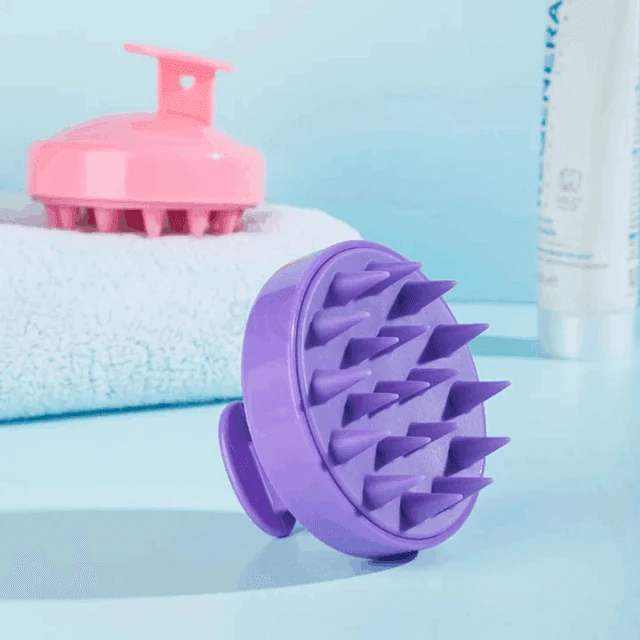 Silicone Head Scalp Massage Brush for Hair Growth & Stress Relief