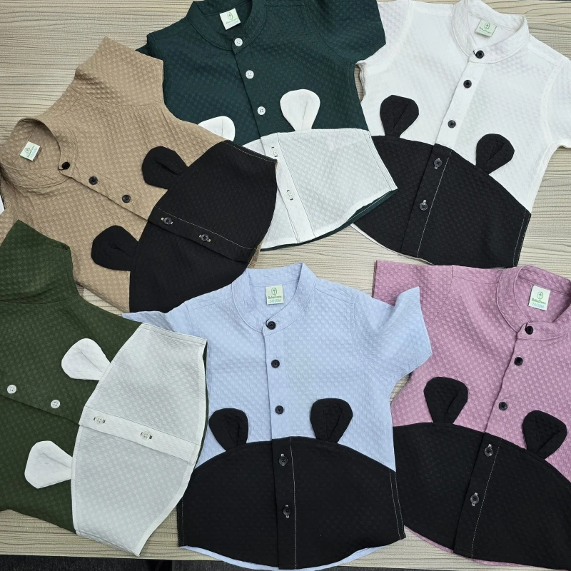 Little Bear Cotton Waffle Kids' Shirt