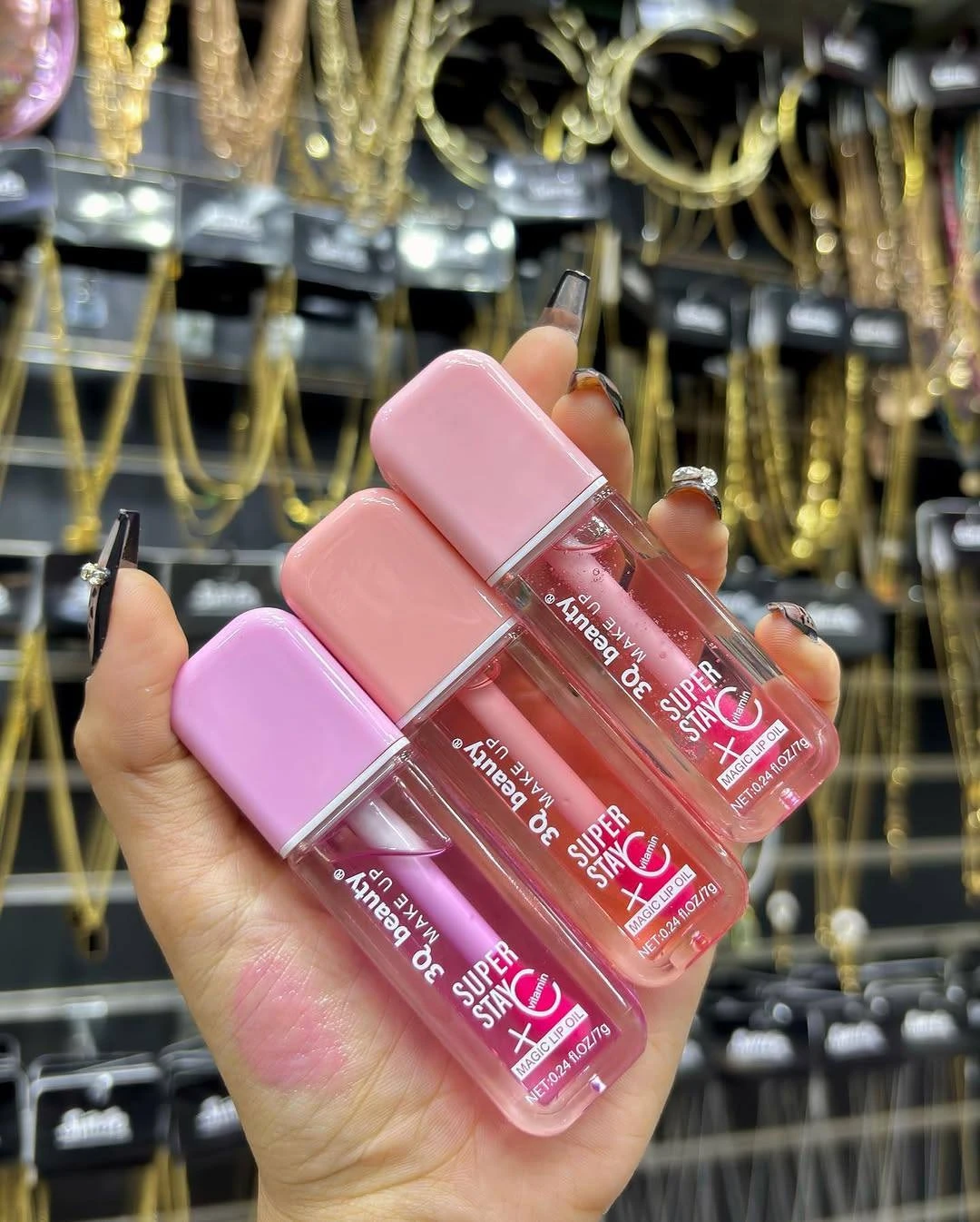 3Q Beauty Super Stay Magic Lip Oil - Infused with Vitamin C