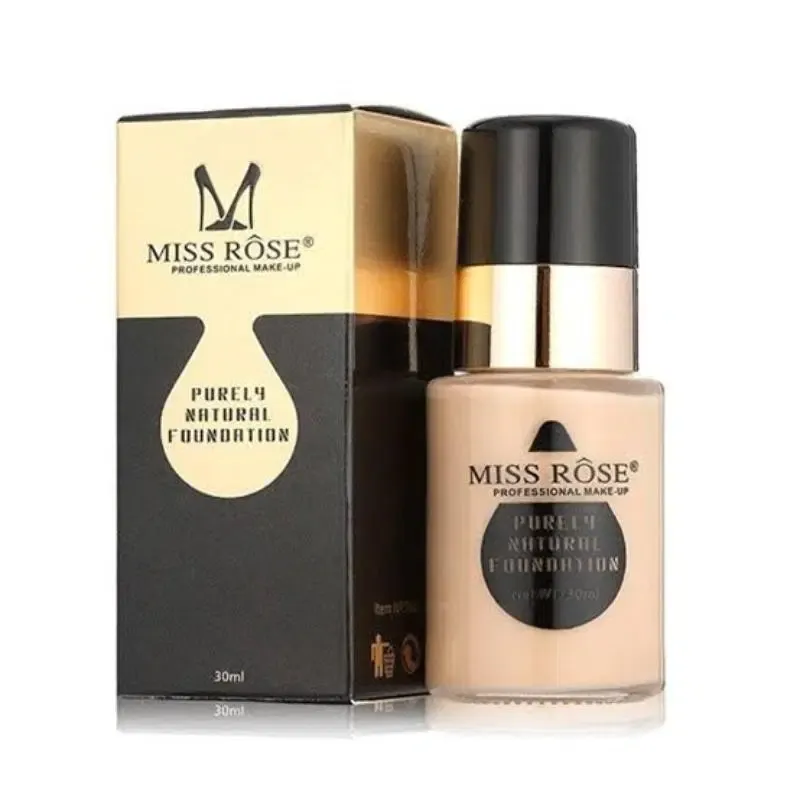 MISS RÔSE Purely Natural Foundation (Round Bottle)