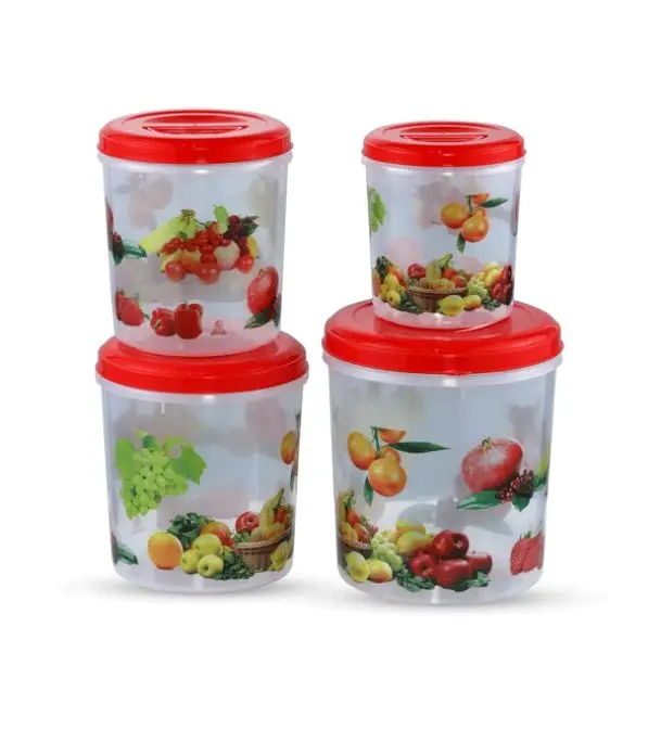 Bonolota Storage Cont 4 Pcs Set (3,5,7,10L) Trans