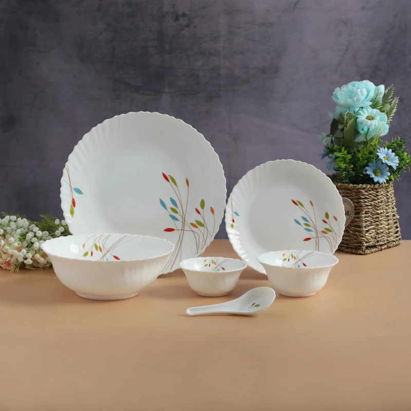 42Pcs Dinner Set-Green Classic