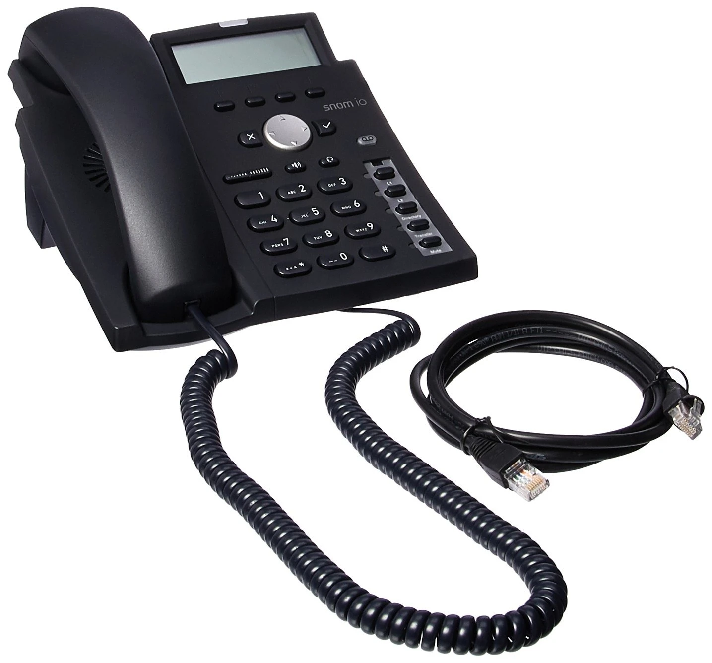 SNOM D305 4-SIP PoE Desk Black IP Phone Set without Adapter