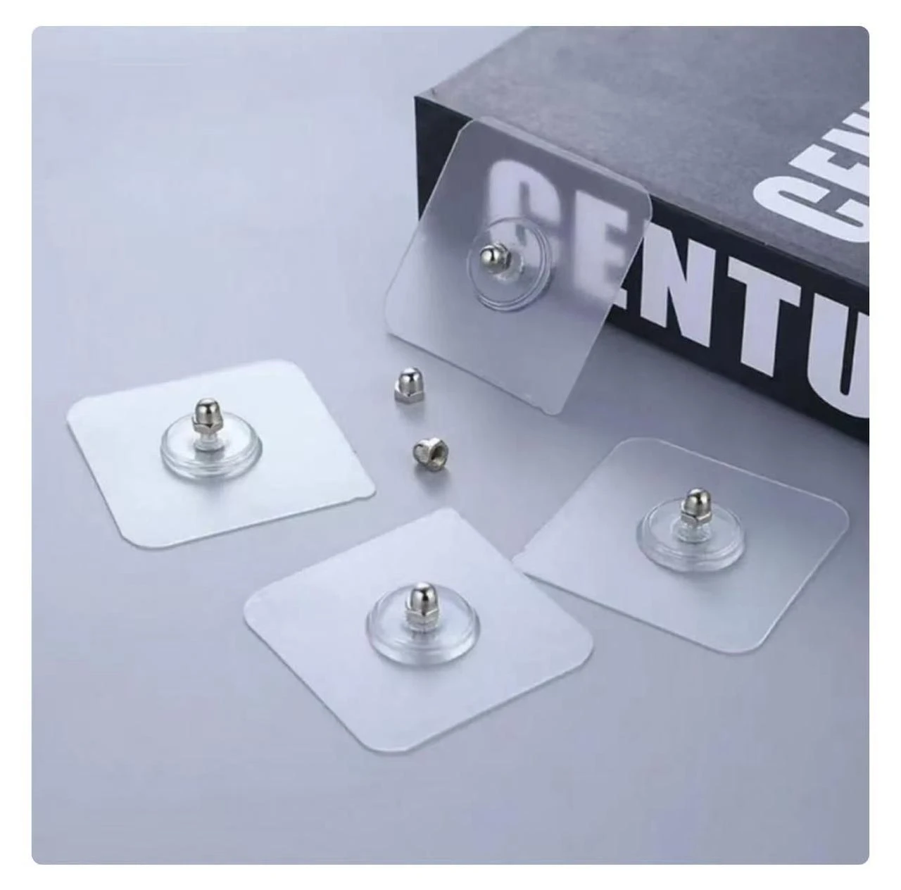 Hook Non-Marking Screw 5 Pcs Punch-Free Wall Stickers Home Seamless Nail With Nut And Nut Cap