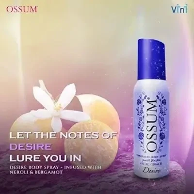 Ossum Desire Fragrance Body Spray for Women (120ml)