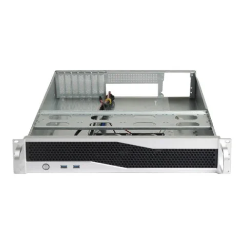 OTECH 2U 19in X25DPRM Industrial Server Rack Mount Black Sliver Case