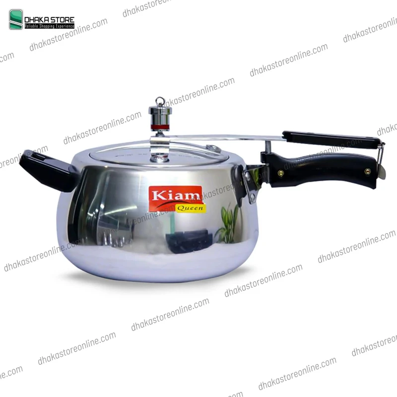 Kiam Queen Pressure Cooker - 5.5 Litre - Silver