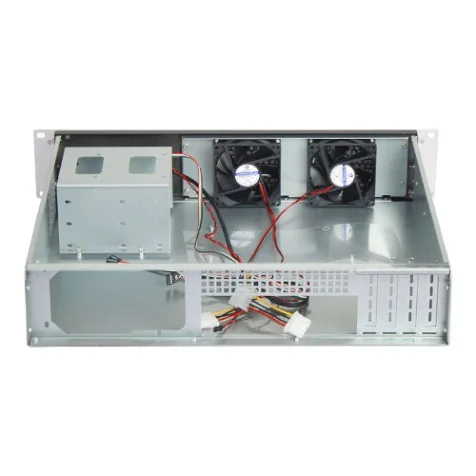 OTECH 2U 19in X24RM Industrial Server Rack Mount Sliver Black Case