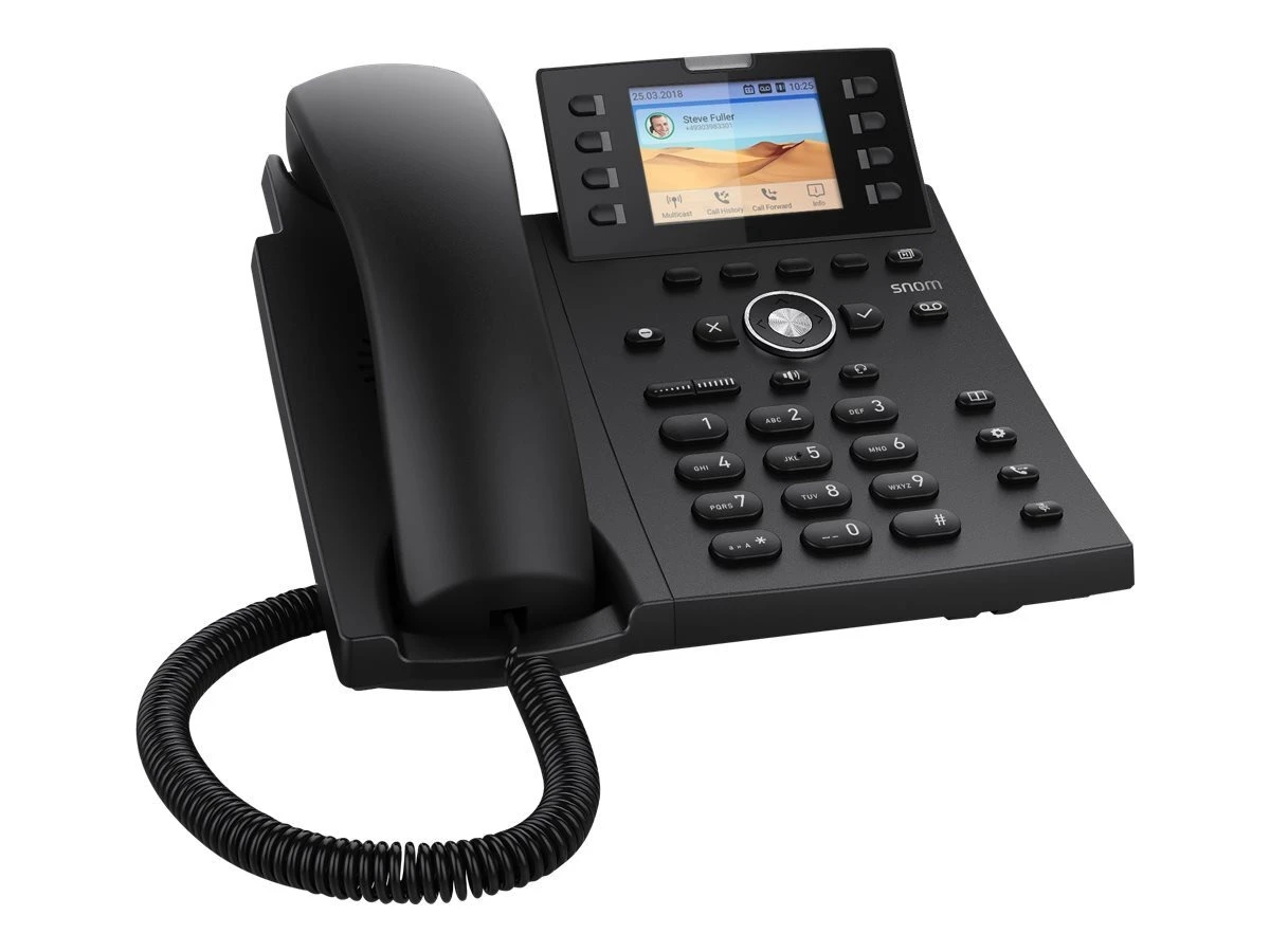 SNOM D335 12-SIP PoE Desk Black IP Phone Set
