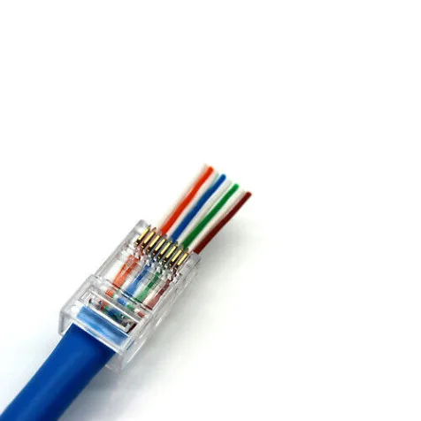 E Link CAT6 Pass Through RJ45 Connectors