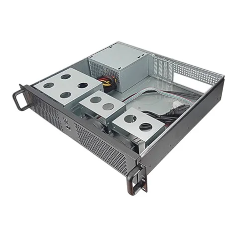 OTECH 2U 19in X23RM Industrial Storage Rack Mount Black Case