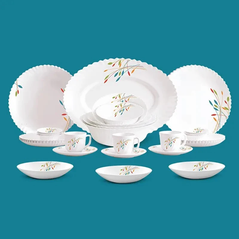 42Pcs Dinner Set-Green Classic