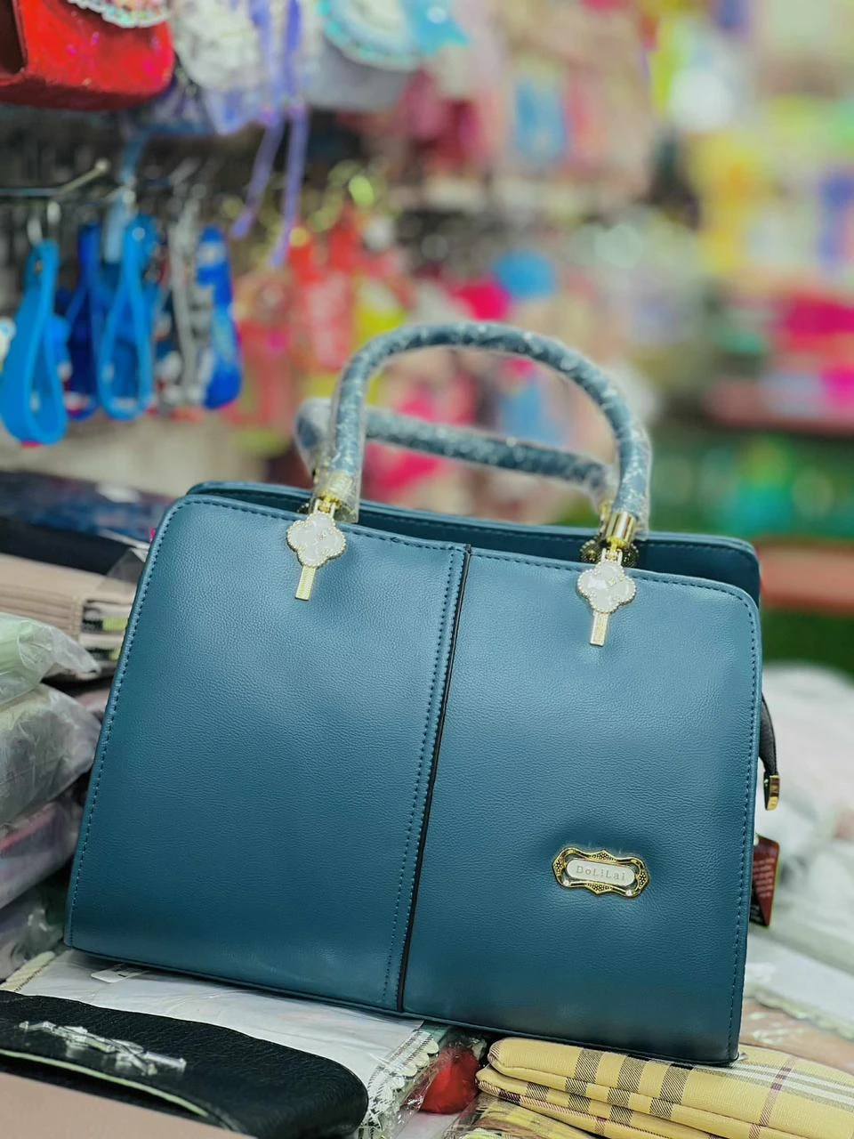 DoLiLai Deep Teal Luxury Handbag – Elegant Edition