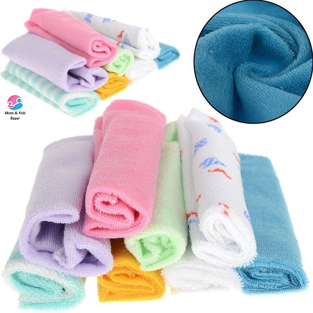Soft Cotton Baby Handkerchief- Combo Set(8pcs)