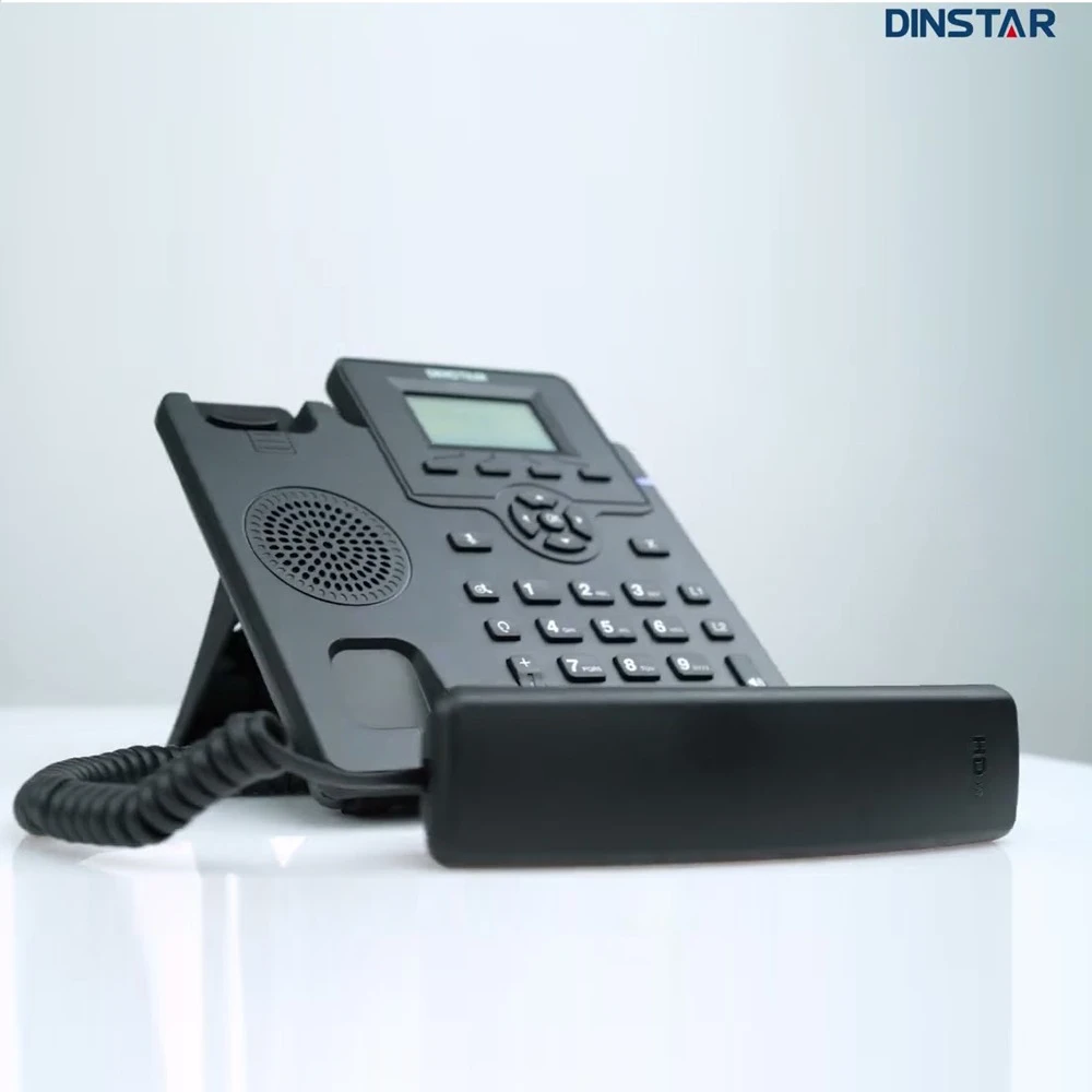 Dinstar C60U Entry Level IP Phone with PoE and Adapter