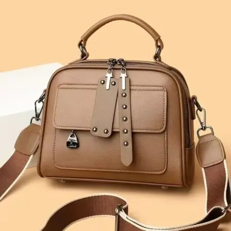 High end ladies’ handbag multi-layer large capacity commuting bag