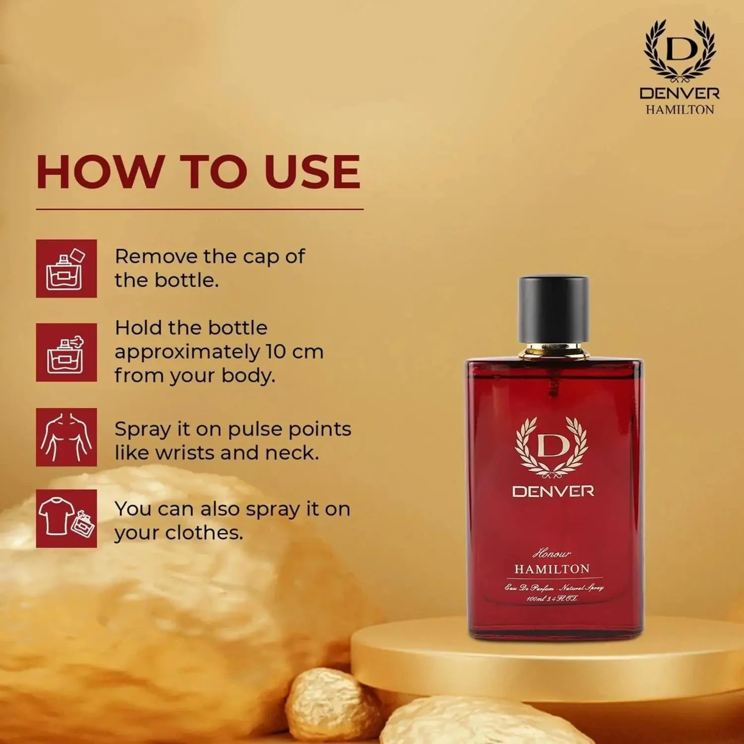 Denver Hamilton Honour Eau De Parfum for Men