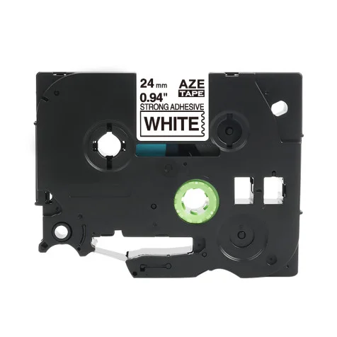 Otech TZE-S251 ( 24mm X 8M) Laminated Black on White Tape Cartridge