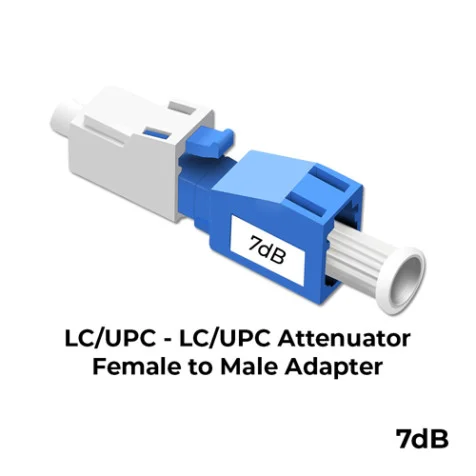 Otech 7dB Fiber Optic Attenuator LC/UPC Male to Female SM